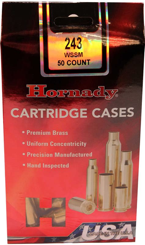 Hornady Unprimed Brass 243 Winchester Super Short Magnum Wssm Per