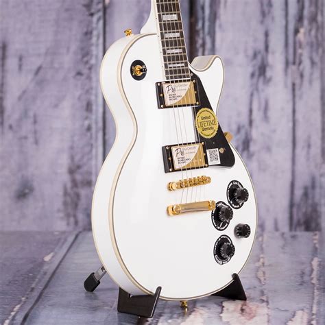 Epiphone Les Paul Custom Pro Alpine White For Sale Replay Guitar