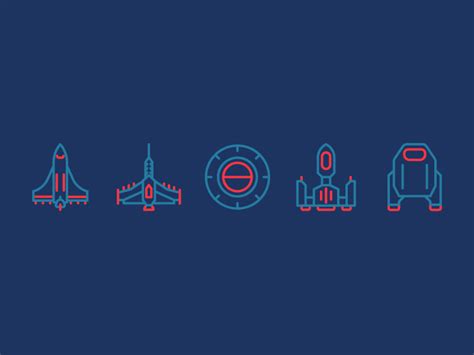 Starship Icons by Razvan Vezeteu on Dribbble