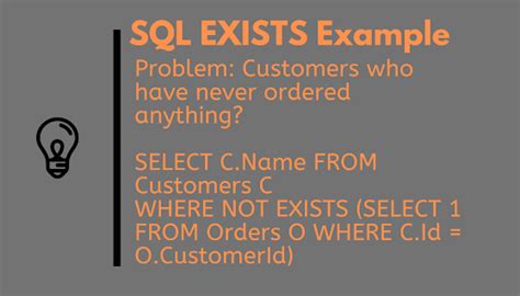 How To Use Exists And Not Exists In Sql Example Query And Tutorial