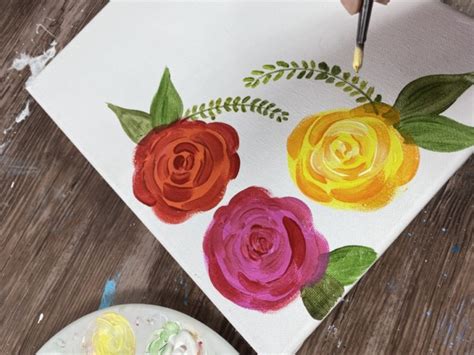 How To A Rose - Easy & Simple - Step By Step Painting