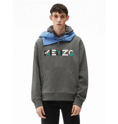 Kenzo Sporta Jaka Logo Middle Grey Podiumlv