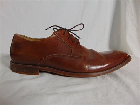 Ferro Aldo Classic Shoes Mens 12 Brown Leather Derby Casual Dress Lace Up Ebay