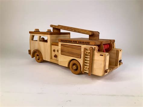 Wooden Toy Fire Engine on Behance