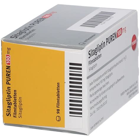 SITAGLIPTIN PUREN 100 Mg Filmtabletten 98 St Mit Dem E Rezept Kaufen