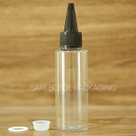 Jual Botol Tinta 100ml Rf Clear Botol RF 100ml Tutup Kerucut Kota