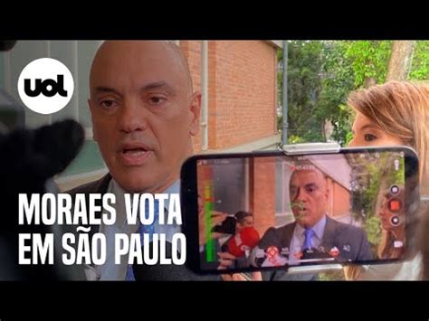 Alexandre de Moraes do TSE vota em SP e diz Peço ao eleitor que