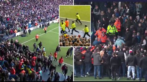 Chaos as Wolves and West Brom fans fight in Black Country derby FA Cup tie