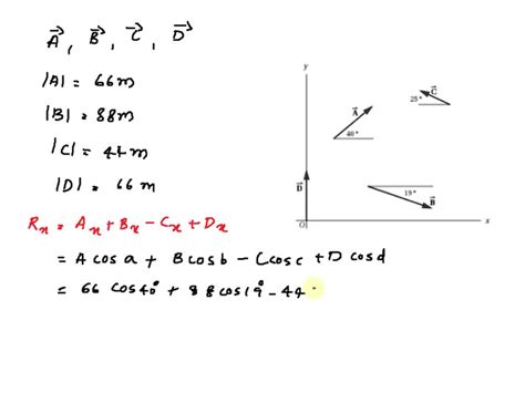 SOLVED The Figure Below Shows Four Position Vectors A B C And D