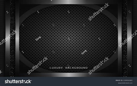 Black Silver Background Luxurious Elegant Frame Stock Vector (Royalty ...