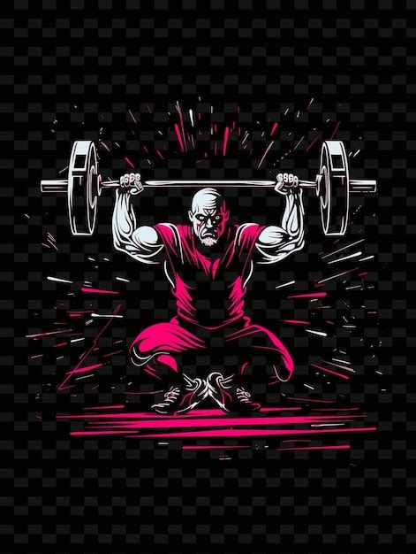 Premium Psd A Poster Of A Man Lifting A Barbell With The Words