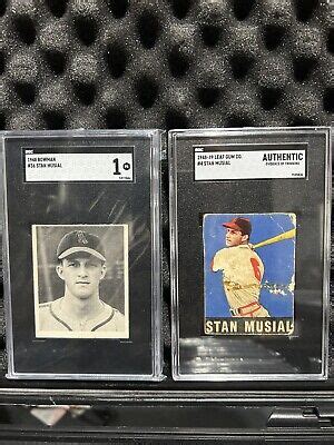 Stan Musial Rookies Bowman Sgc Looks Great Leaf