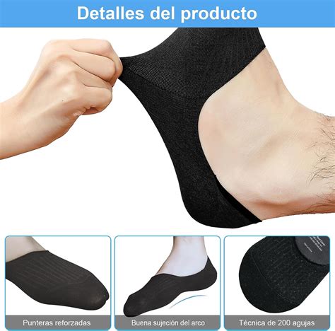 Calcetines Invisibles Para Hombre De Algodon 12 Pares ZZBIFRJ