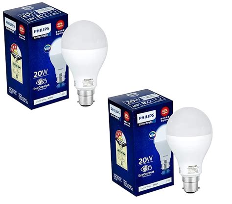 Buy Philips Stellar Bright 20 Watt Round LED Bulb Pack Of 2 Cool Day