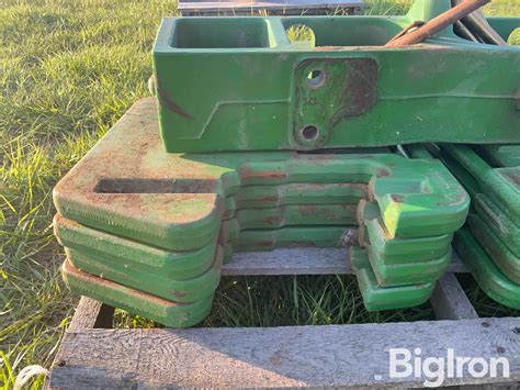 John Deere Suitcase Weights Wmounting Bracket Bigiron Auctions