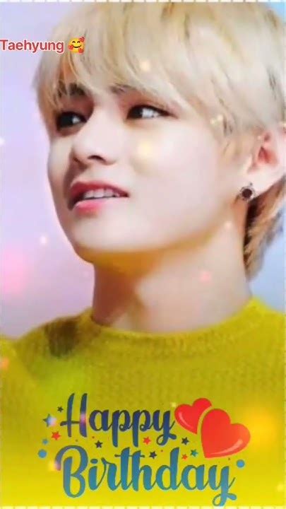 Happy Birthday 🎉🎂🥳 Kim Taehyung 🥰 Whatsapp Status Bts V Edit Shorts Itilover Youtube