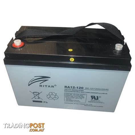 Ritar 12V 120Ah AGM Deep Cycle Battery RA12 120S