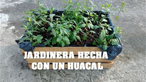 Jardinera Hecha Con Una Caja De Madera O Huacal Youtube