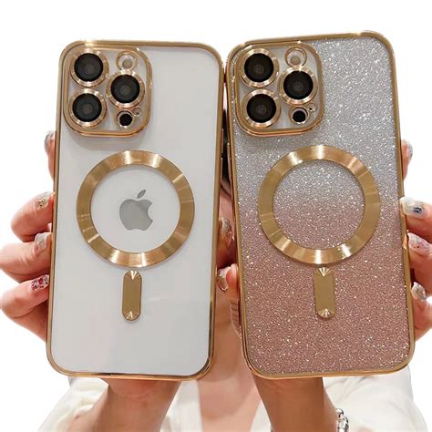 Misscase For Iphone 15 Pro Max Magnetic Glitter Case