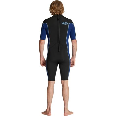 2024 Billabong Mens Absolute 2mm Flatlock Back Zip Shorty Wetsuit