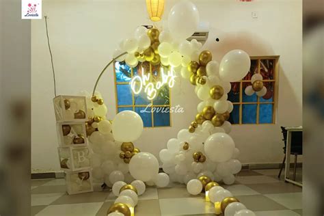 Oh Baby Balloon Ring Decoration At Home In Delhincr