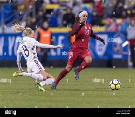 USA FW Alex Morgan goes for a goal Stock Photo - Alamy