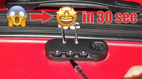Забыли код от чемодана? Как открыть кодовый замок на чемодане за 30 ...