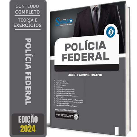 Apostila Concurso Polícia Federal PF 2024 Agente Administrativo