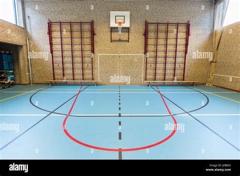 Empty Dutch Gymnasium For School Sports Stock Photo Alamy