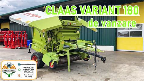 Vandut Presa Baloti Rotunzi Claas Variant Youtube