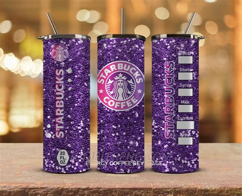 Starbucks Tumbler Png Starbucks Glitter Sublimation Skinny Tumbler 2