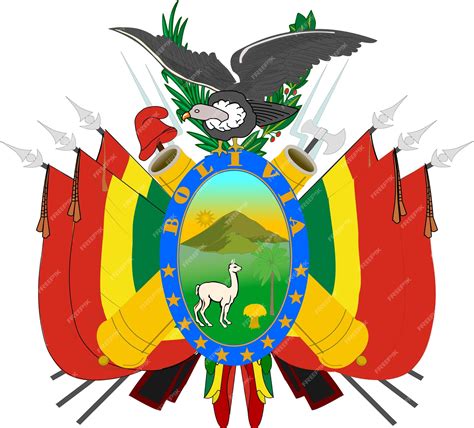 Premium Vector | Coat of arms of bolivia