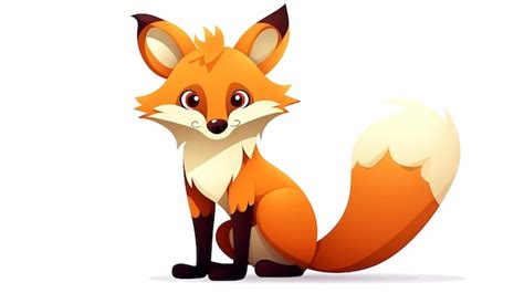 Dessin Anim Mignon Petit Renard En Haute Qualit Photo Premium