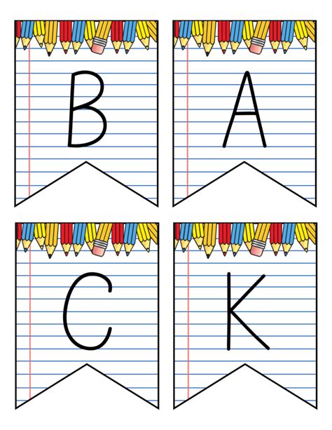 Free Printable Back to School Banner Decoration - Prudent Penny Pincher