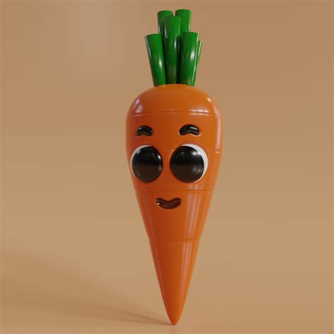 Artstation 3d Character Carrot