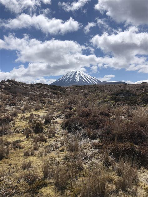 A view of Mount Doom while hiking the Tongariro Crossing - Tongariro ...