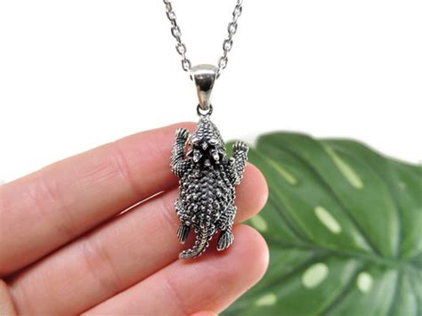 Sterling Silver Horned Lizard Pendant GoldsmithSilversmith