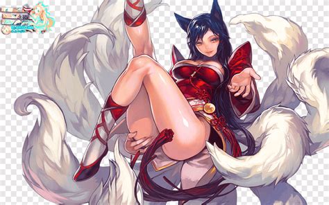 Liga de leyendas ahri anime fanático del zorro de nueve colas liga de