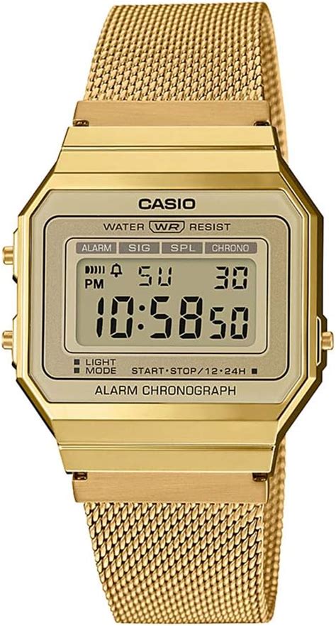 Buy Casio Vintage Series Stainless Steel Digital Rose Gold Dial Women S