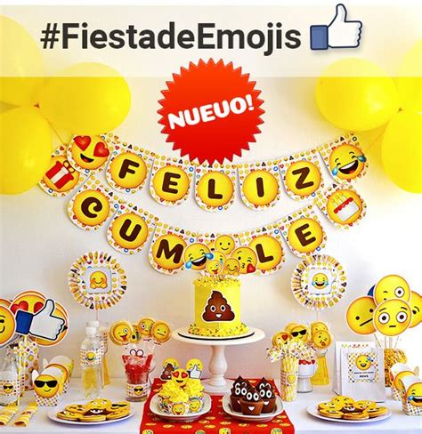 Decoraciones De Fiesta De Emojis Todo Bonito