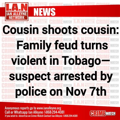 Ian Alleyne - Cousin rivalry erupts in gunfire — Warrick... | Facebook