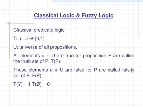 Ppt Classical Logic And Fuzzy Logic Powerpoint Presentation Free Download Id 3344893