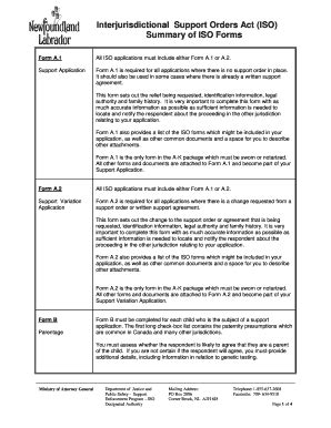 Fillable Online Nl Isoforms Interjurisdictional Support Orders Act ISO