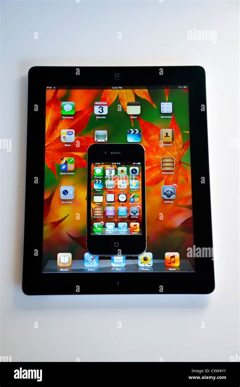 Ipad And Iphone Stock Photo Alamy