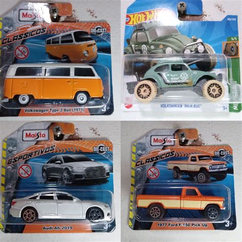Ford F Pick Up Audi A Kombi Type Maisto Fusca Baja Bug Hot Wheels Mattel Brinquedo