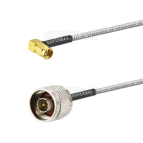 Superbat N Male Straight To Sma Male Right Angle Connector Semi Rigid