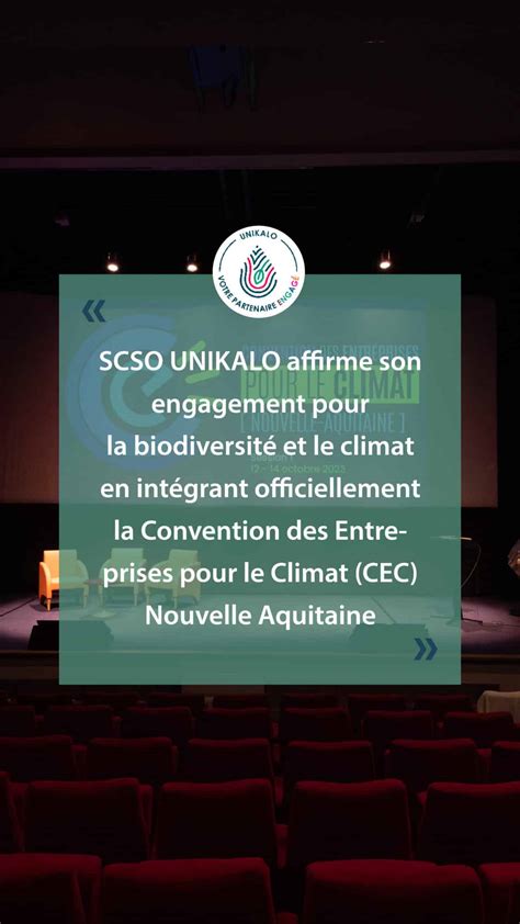 Unikalo Rejoint La Convention Des Entreprises Pour Le Climat Unikalo