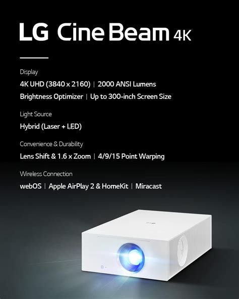 LG CineBeam UHD 4K Projector Review