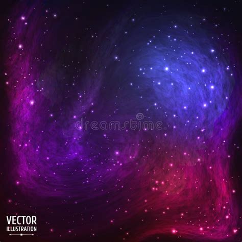 Fondo Colorido De La Galaxia Del Espacio Con La Luz Ilustraci N Del