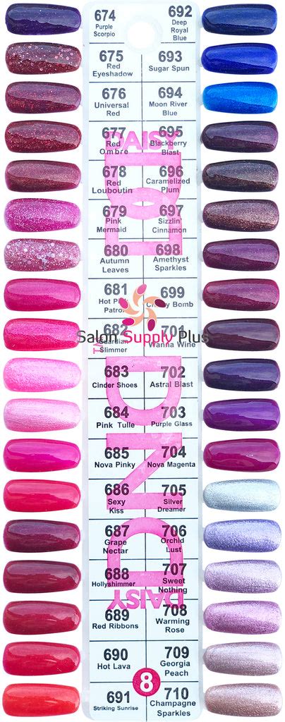 0008 Dnd Duo Gel Duo Set Color Chart 8 Set 36 Colors Lr Beauty